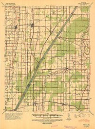 Pascola Missouri Historical topographic map, 1:62500 scale, 15 X 15 Minute, Year 1940
