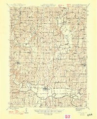 Pattonsburg Missouri Historical topographic map, 1:62500 scale, 15 X 15 Minute, Year 1948