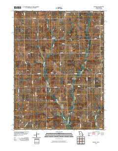 Pawnee Missouri Historical topographic map, 1:24000 scale, 7.5 X 7.5 Minute, Year 2010