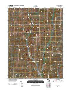 Pawnee Missouri Historical topographic map, 1:24000 scale, 7.5 X 7.5 Minute, Year 2011