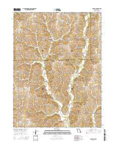 Pawnee Missouri Current topographic map, 1:24000 scale, 7.5 X 7.5 Minute, Year 2014