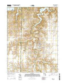 Perry Missouri Current topographic map, 1:24000 scale, 7.5 X 7.5 Minute, Year 2015