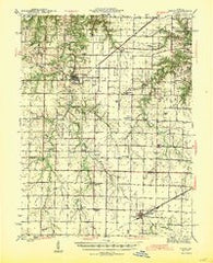 Perry Missouri Historical topographic map, 1:62500 scale, 15 X 15 Minute, Year 1945