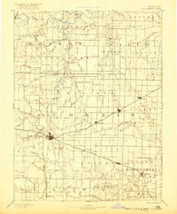 Perry Missouri Historical topographic map, 1:125000 scale, 30 X 30 Minute, Year 1890