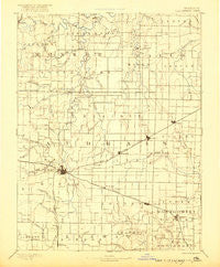 Perry Missouri Historical topographic map, 1:125000 scale, 30 X 30 Minute, Year 1890