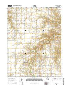 Perry NE Missouri Current topographic map, 1:24000 scale, 7.5 X 7.5 Minute, Year 2015