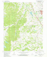 Perryville West Missouri Historical topographic map, 1:24000 scale, 7.5 X 7.5 Minute, Year 1980