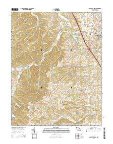 Perryville West Missouri Current topographic map, 1:24000 scale, 7.5 X 7.5 Minute, Year 2015
