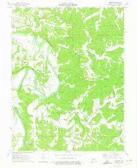 Pershing Missouri Historical topographic map, 1:24000 scale, 7.5 X 7.5 Minute, Year 1974