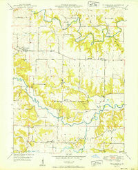 Philadelphia Missouri Historical topographic map, 1:24000 scale, 7.5 X 7.5 Minute, Year 1950