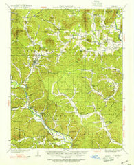 Piedmont Missouri Historical topographic map, 1:62500 scale, 15 X 15 Minute, Year 1932