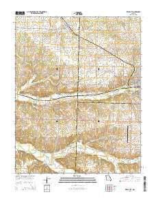Pierce City Missouri Current topographic map, 1:24000 scale, 7.5 X 7.5 Minute, Year 2015