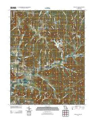 Pinnacle Lake Missouri Historical topographic map, 1:24000 scale, 7.5 X 7.5 Minute, Year 2012