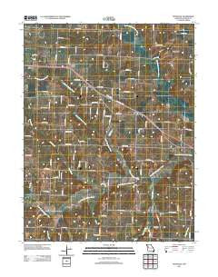 Pittsville Missouri Historical topographic map, 1:24000 scale, 7.5 X 7.5 Minute, Year 2011