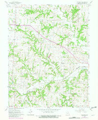 Pittsville Missouri Historical topographic map, 1:24000 scale, 7.5 X 7.5 Minute, Year 1963
