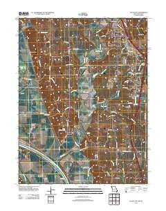 Platte City Missouri Historical topographic map, 1:24000 scale, 7.5 X 7.5 Minute, Year 2012