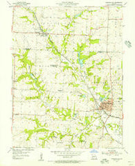Pleasant Hill Missouri Historical topographic map, 1:24000 scale, 7.5 X 7.5 Minute, Year 1954