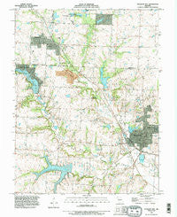 Pleasant Hill Missouri Historical topographic map, 1:24000 scale, 7.5 X 7.5 Minute, Year 1990