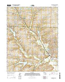 Pleasant Hill Missouri Current topographic map, 1:24000 scale, 7.5 X 7.5 Minute, Year 2015