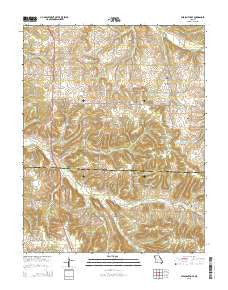 Pleasant Hope Missouri Current topographic map, 1:24000 scale, 7.5 X 7.5 Minute, Year 2015