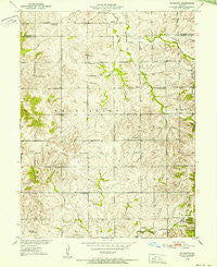 Plymouth Missouri Historical topographic map, 1:24000 scale, 7.5 X 7.5 Minute, Year 1950