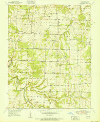 Polk Missouri Historical topographic map, 1:24000 scale, 7.5 X 7.5 Minute, Year 1951