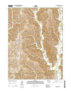 Pollock NW Missouri Current topographic map, 1:24000 scale, 7.5 X 7.5 Minute, Year 2015