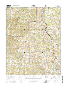 Pomona Missouri Current topographic map, 1:24000 scale, 7.5 X 7.5 Minute, Year 2015