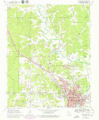 Poplar Bluff Missouri Historical topographic map, 1:24000 scale, 7.5 X 7.5 Minute, Year 1966