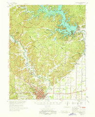 Poplar Bluff Missouri Historical topographic map, 1:62500 scale, 15 X 15 Minute, Year 1968