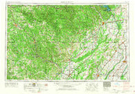 Poplar Bluff Missouri Historical topographic map, 1:250000 scale, 1 X 2 Degree, Year 1957