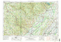 Poplar Bluff Missouri Historical topographic map, 1:250000 scale, 1 X 2 Degree, Year 1957