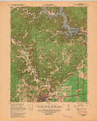 Poplar Bluff Missouri Historical topographic map, 1:62500 scale, 15 X 15 Minute, Year 1939