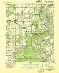 Portageville Missouri Historical topographic map, 1:62500 scale, 15 X 15 Minute, Year 1939