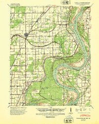 Portageville Missouri Historical topographic map, 1:62500 scale, 15 X 15 Minute, Year 1939