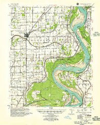 Portageville Missouri Historical topographic map, 1:62500 scale, 15 X 15 Minute, Year 1955
