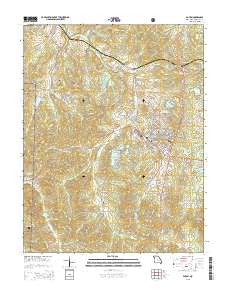 Potosi Missouri Current topographic map, 1:24000 scale, 7.5 X 7.5 Minute, Year 2015