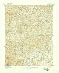 Potosi Missouri Historical topographic map, 1:62500 scale, 15 X 15 Minute, Year 1906