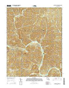 Powder Mill Ferry Missouri Current topographic map, 1:24000 scale, 7.5 X 7.5 Minute, Year 2015
