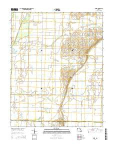Powe Missouri Current topographic map, 1:24000 scale, 7.5 X 7.5 Minute, Year 2015