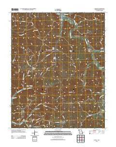 Powell Missouri Historical topographic map, 1:24000 scale, 7.5 X 7.5 Minute, Year 2012