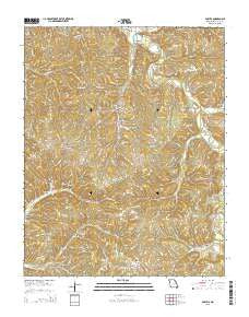 Powell Missouri Current topographic map, 1:24000 scale, 7.5 X 7.5 Minute, Year 2015
