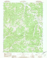 Powell Missouri Historical topographic map, 1:24000 scale, 7.5 X 7.5 Minute, Year 1982