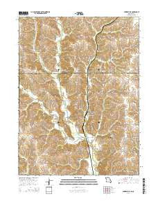 Powersville Missouri Current topographic map, 1:24000 scale, 7.5 X 7.5 Minute, Year 2014