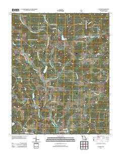 Poynor Missouri Historical topographic map, 1:24000 scale, 7.5 X 7.5 Minute, Year 2011