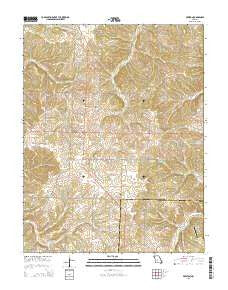Preston Missouri Current topographic map, 1:24000 scale, 7.5 X 7.5 Minute, Year 2015