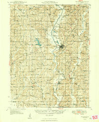 Princeton Missouri Historical topographic map, 1:62500 scale, 15 X 15 Minute, Year 1948