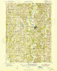Princeton Missouri Historical topographic map, 1:62500 scale, 15 X 15 Minute, Year 1948