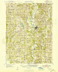 Princeton Missouri Historical topographic map, 1:62500 scale, 15 X 15 Minute, Year 1948