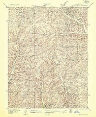 Proctor Creek Missouri Historical topographic map, 1:24000 scale, 7.5 X 7.5 Minute, Year 1935